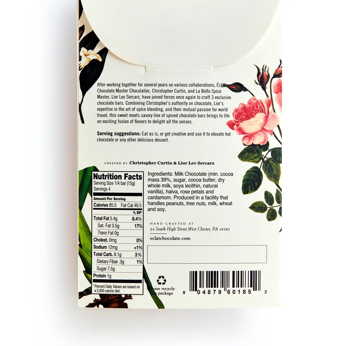 Desert Rose Spice Chocolate Bar