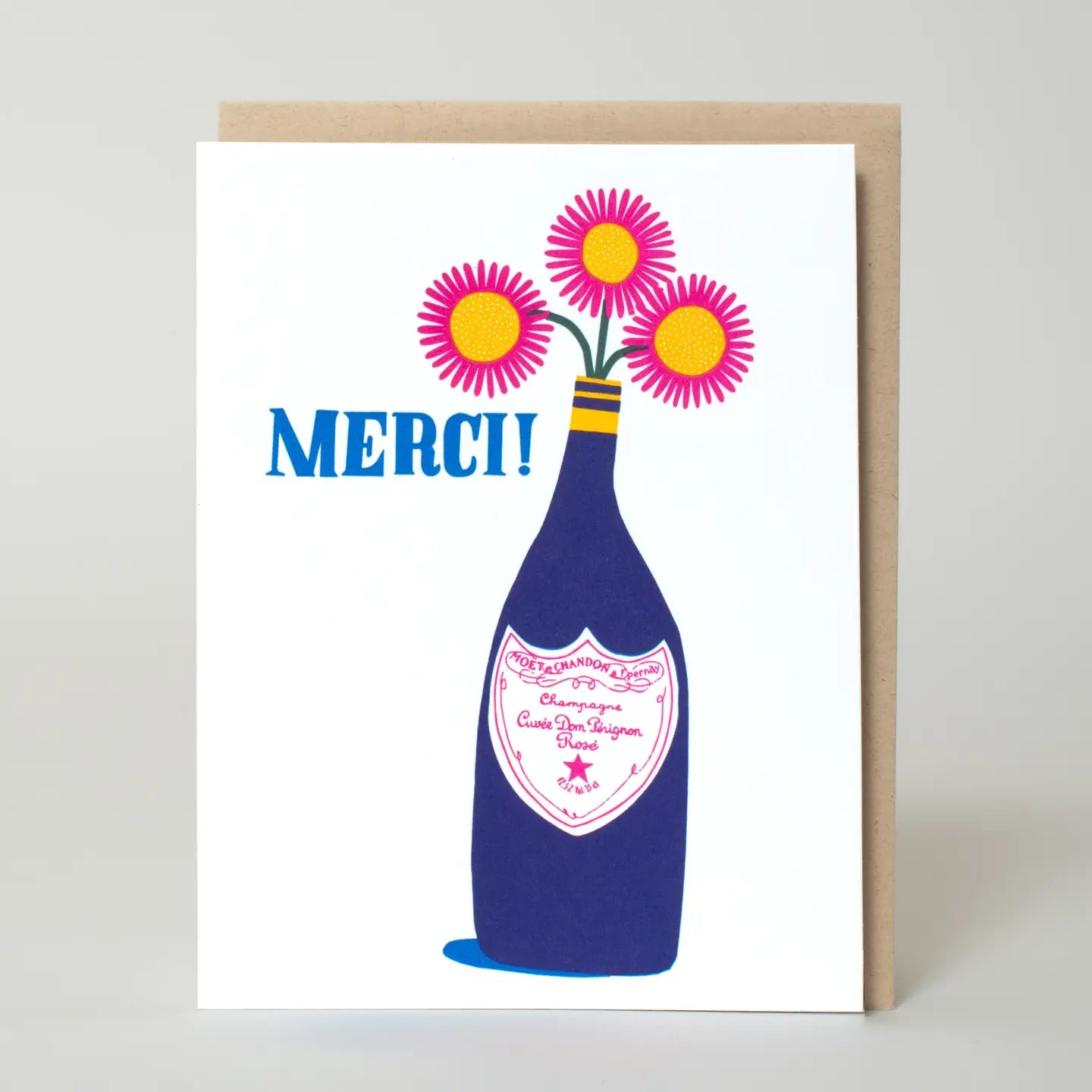 Merci Champagne Card