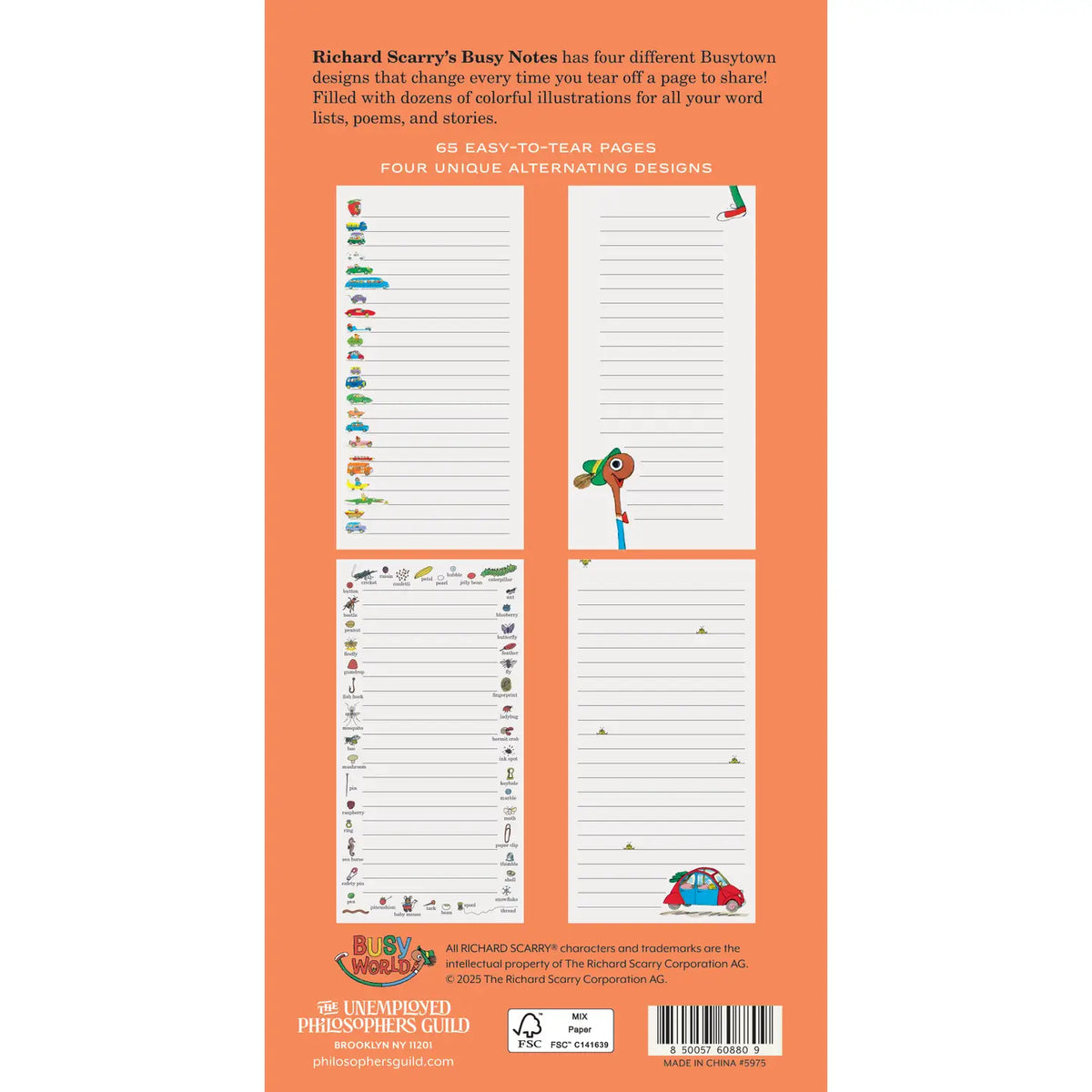 Richard Scarry Notepad