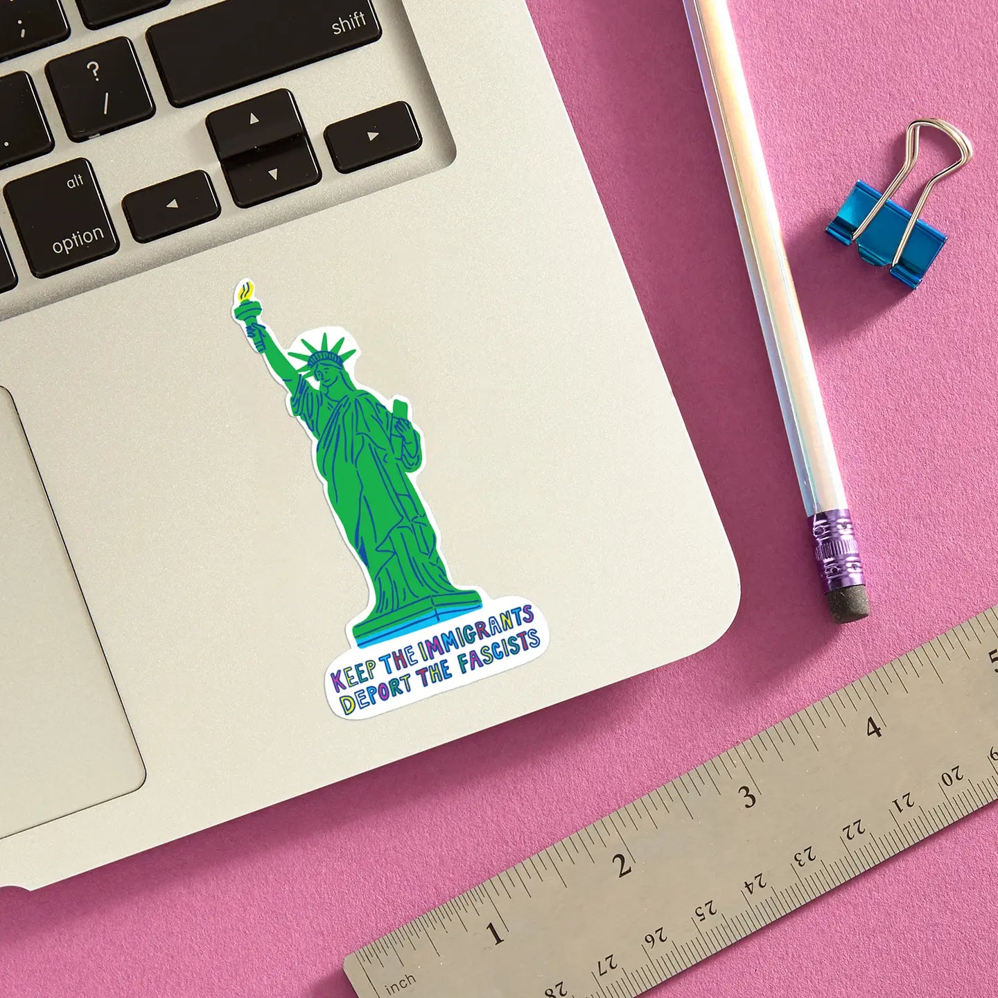 Keep the Immigrants Deport the Fascists Sticker