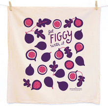 Load image into Gallery viewer, Get Figgy With It Swedish Dish Cloth &amp; Tea Towel Set