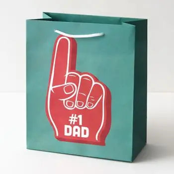 Number One Dad Foam Finger Gift Bag