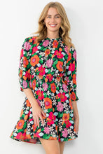 Load image into Gallery viewer, Floral Smocked Waist Midi Dress