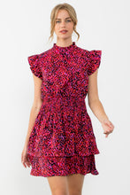Load image into Gallery viewer, Purple Smocked Waist Dress