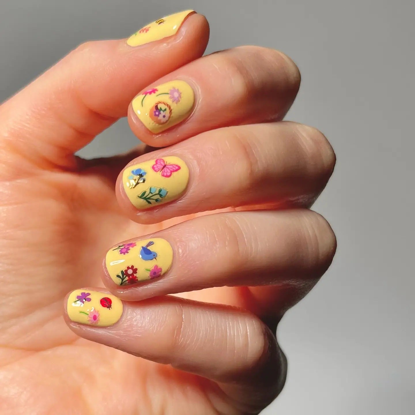 Teeny Flowers Nail Stickers