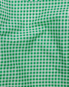 Green Gingham Baggu Reusable Bag
