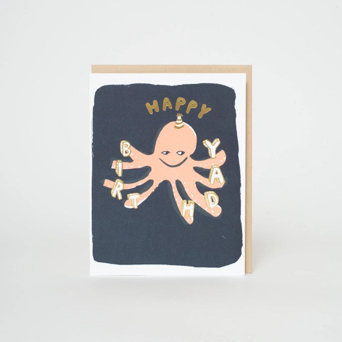 Octopus Birthday Card - Ali's Wagon