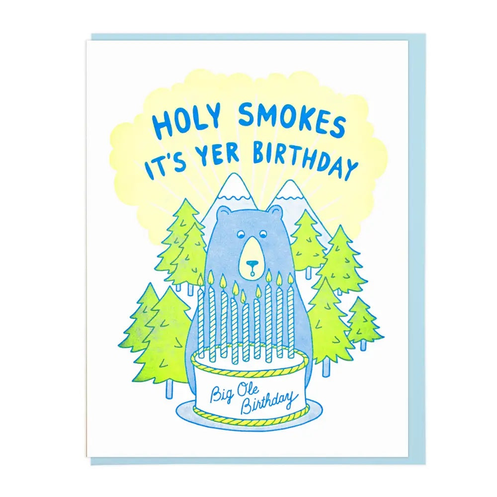 Holy Smokes Birthday Card