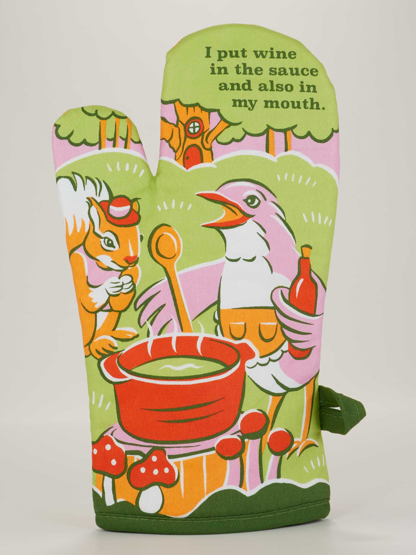 Wine In My Mouth Oven Mitt - Ali's Wagon