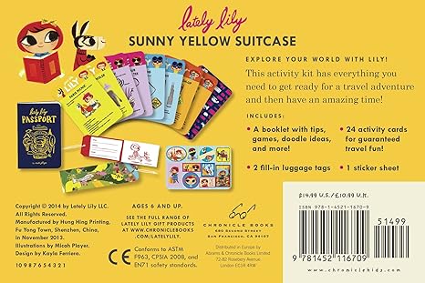 Lately Lily Sunny Yellow Suitcase - Ali's Wagon