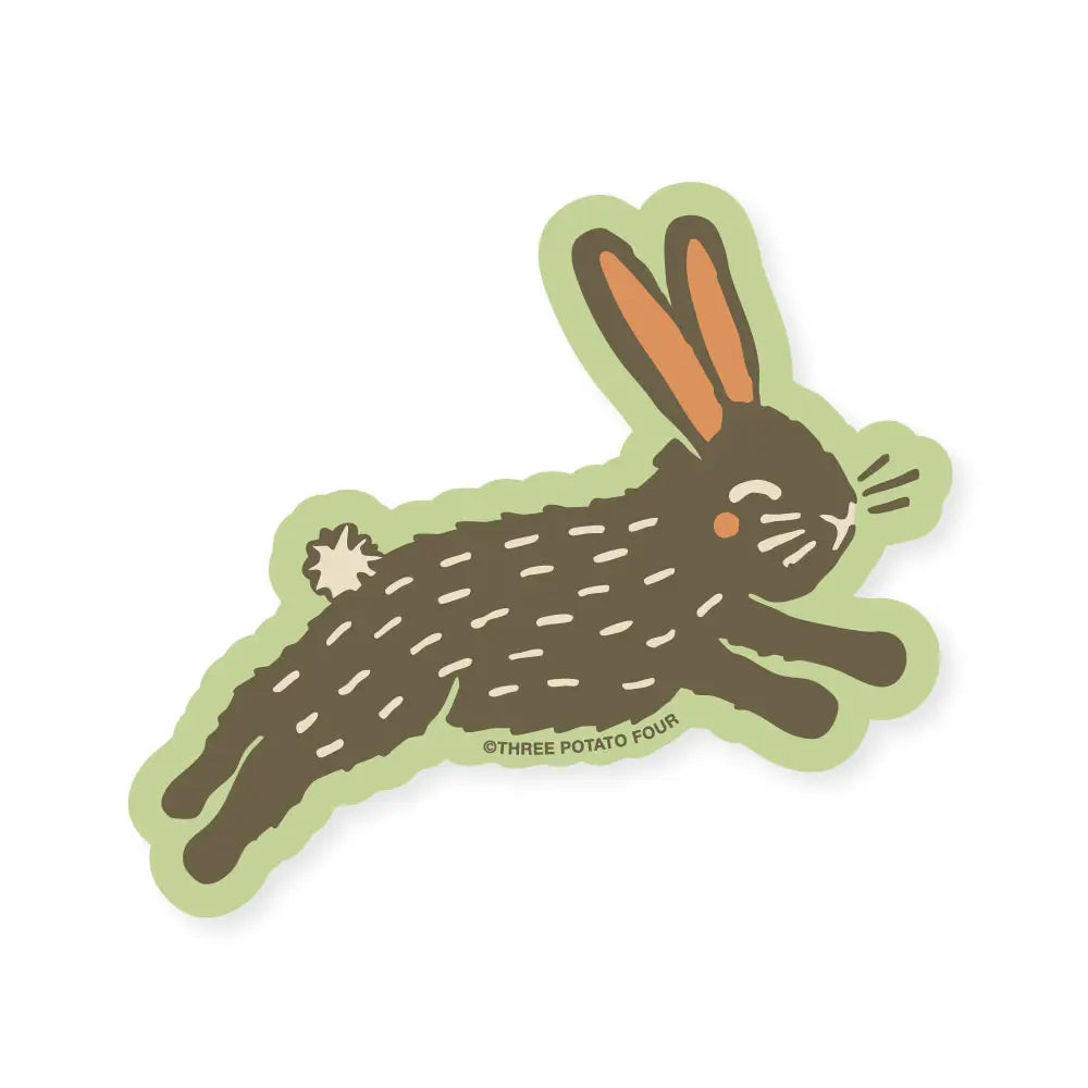 Leaping Bunny Sticker