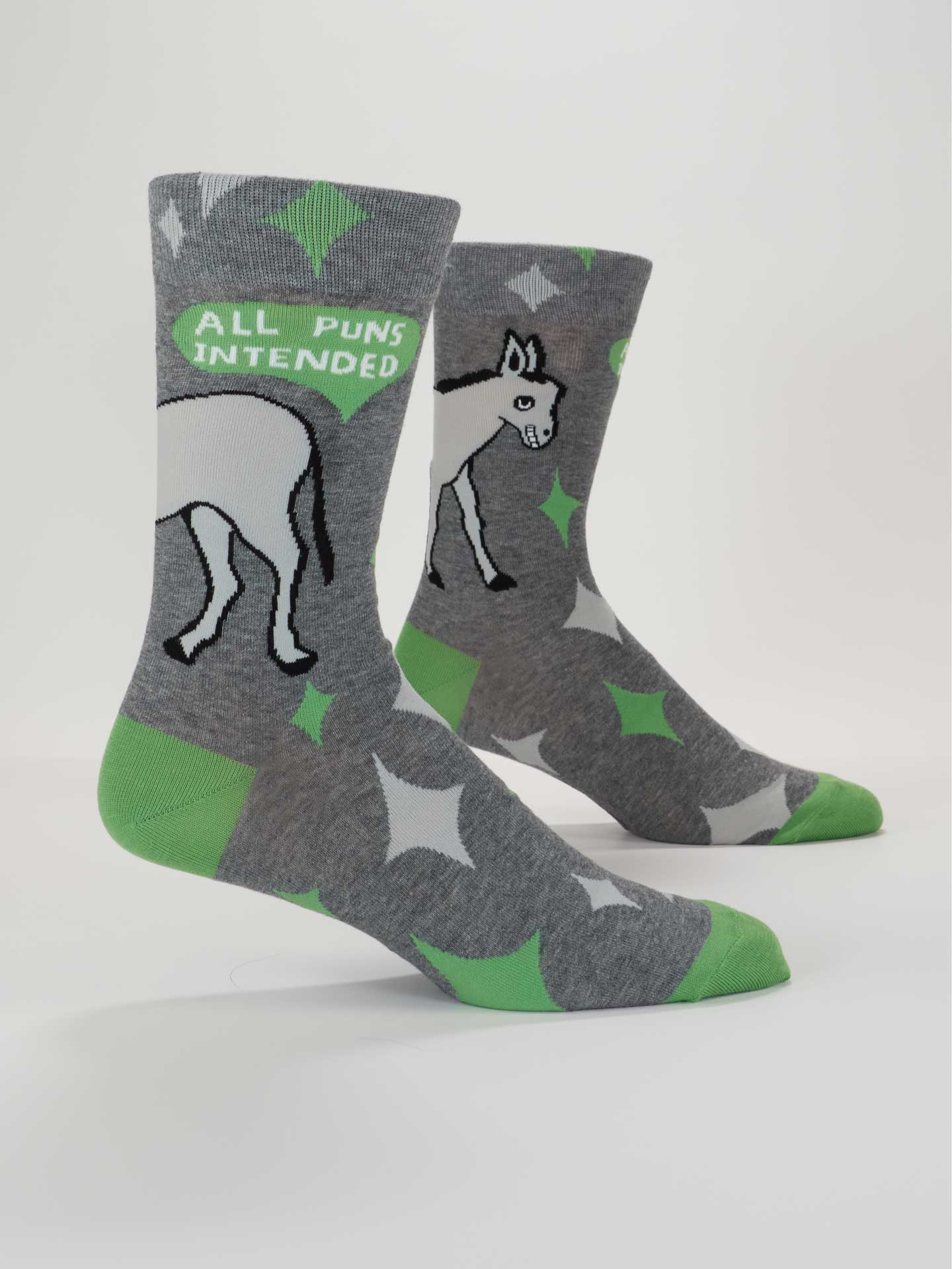 All Puns Intended Crew Socks - Ali's Wagon