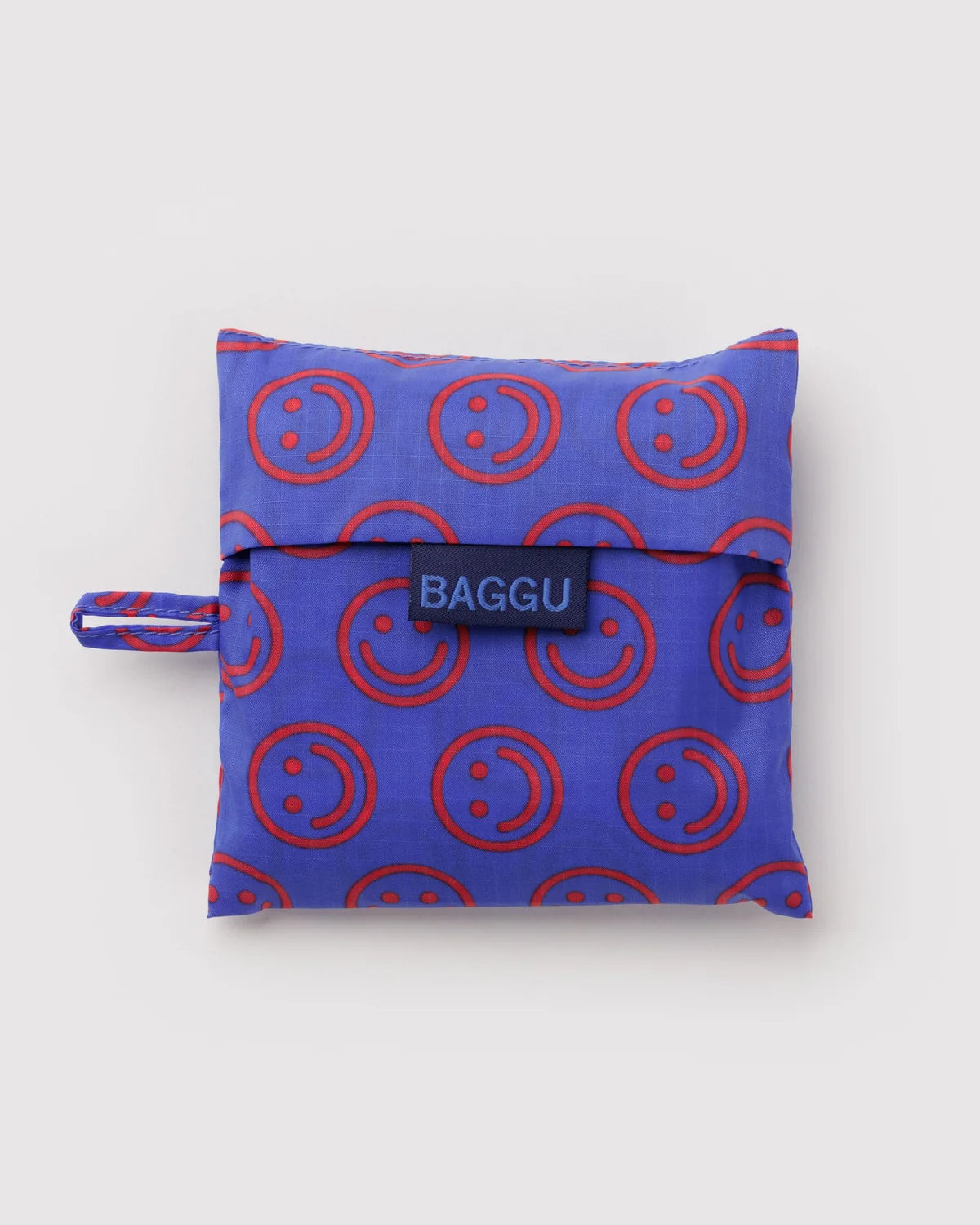 Mini Cobalt Happy Reusable Bag