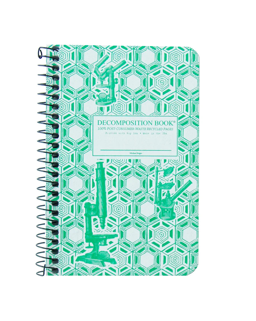 Microscope Pocket Spiral Decomposition Notebook