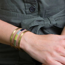 Load image into Gallery viewer, Multi Color Thread Wrapped Kaia Cuff Bracelet