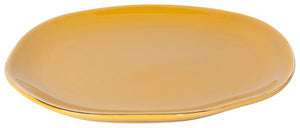Ochre Gold Rim Pebble Plate