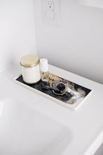 Load image into Gallery viewer, Black Ember &amp; Gold Small Ceramic Resin Tray
