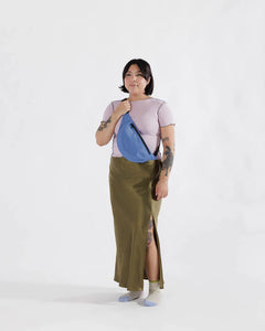 Pansy Blue Crescent Baggu Fanny Pack
