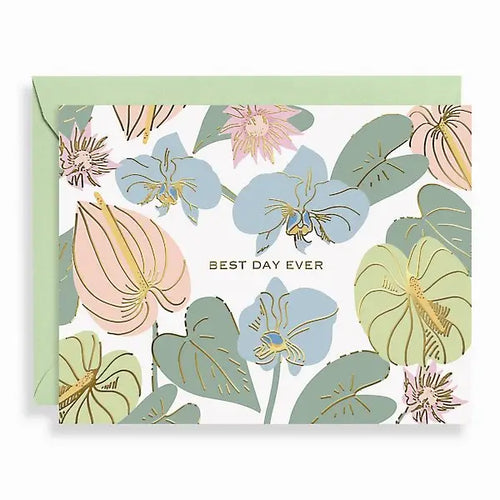 Best Day Ever Pastel Floral Card