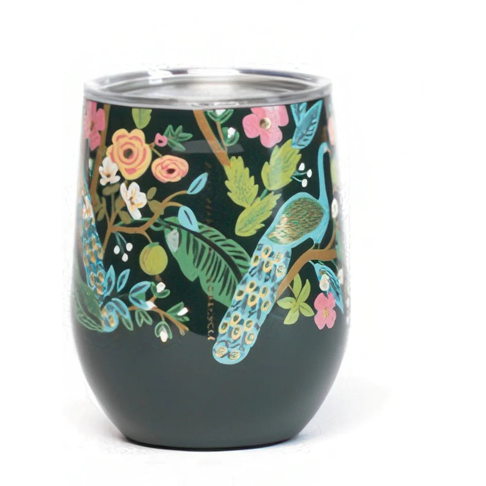 Peacock Blue Rifle Paper x Corkcicle Stemless – Ali's Wagon Peacock Blue Rifle Paper x Corkcicle Stemless – Ali's Wagon
