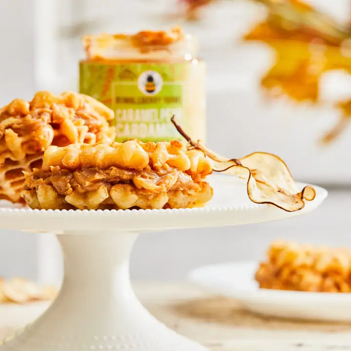 Seasonal Caramel Pear Cardamom Honey Cream Spread