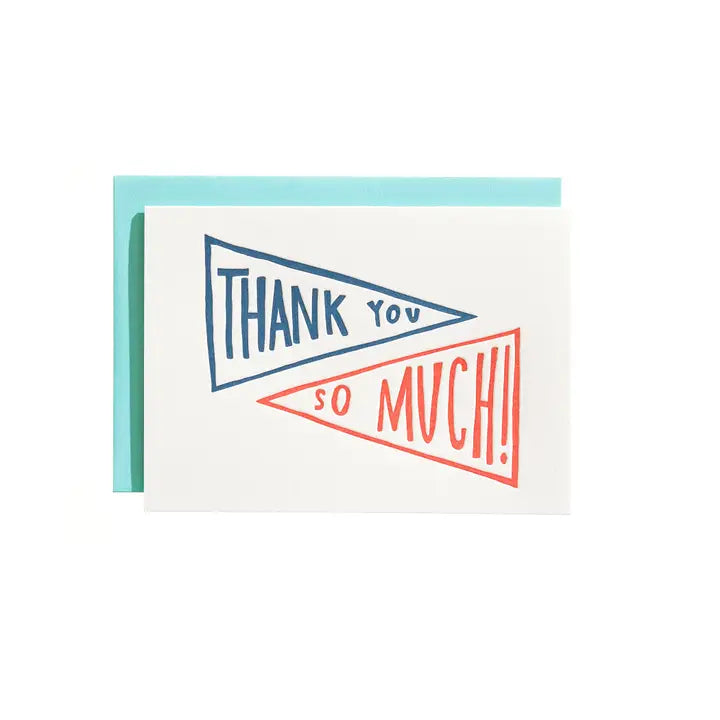 Pennant Thank You Card