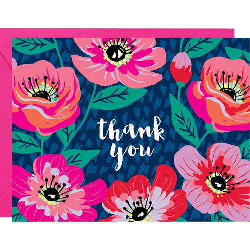 Poppies Thank You Card