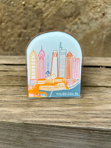 Pretty Philly Skyline Acrylic Magnet
