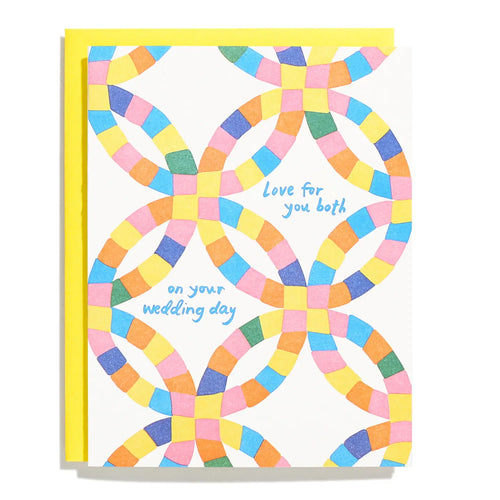 Love For You Both Wedding Quilt Card