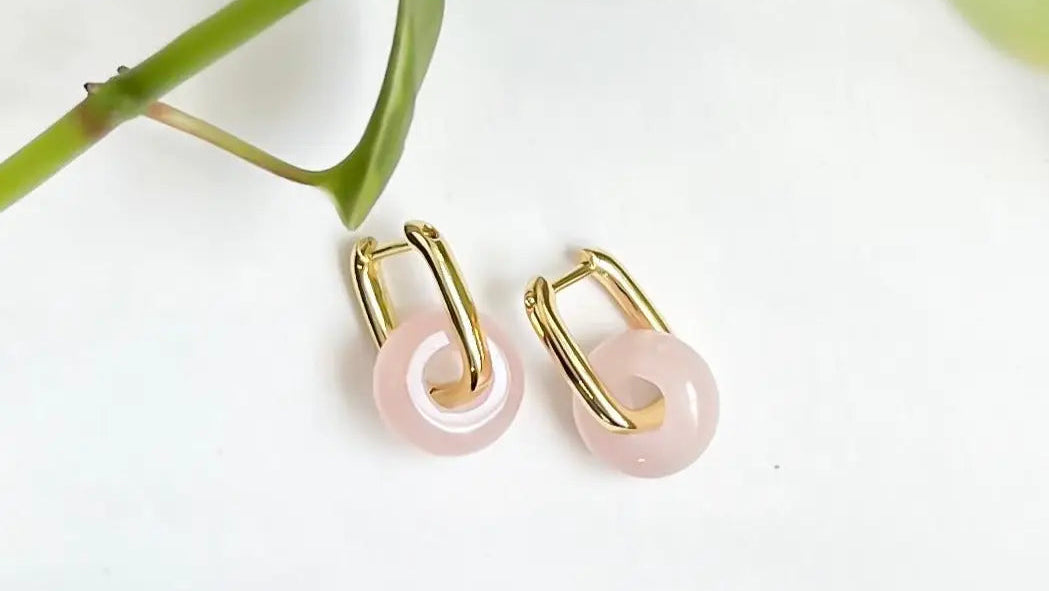 Rose Quartz Earrings