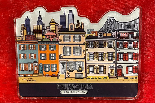 Philly Rowhome Acrylic Magnet