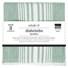 Load image into Gallery viewer, Elm Green Scrub-it Dish Cloth