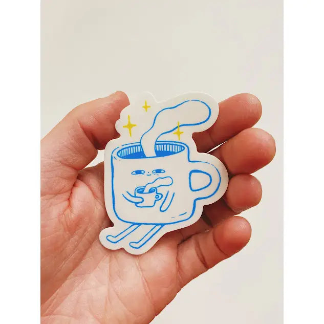Sleepy Coffee Sticker