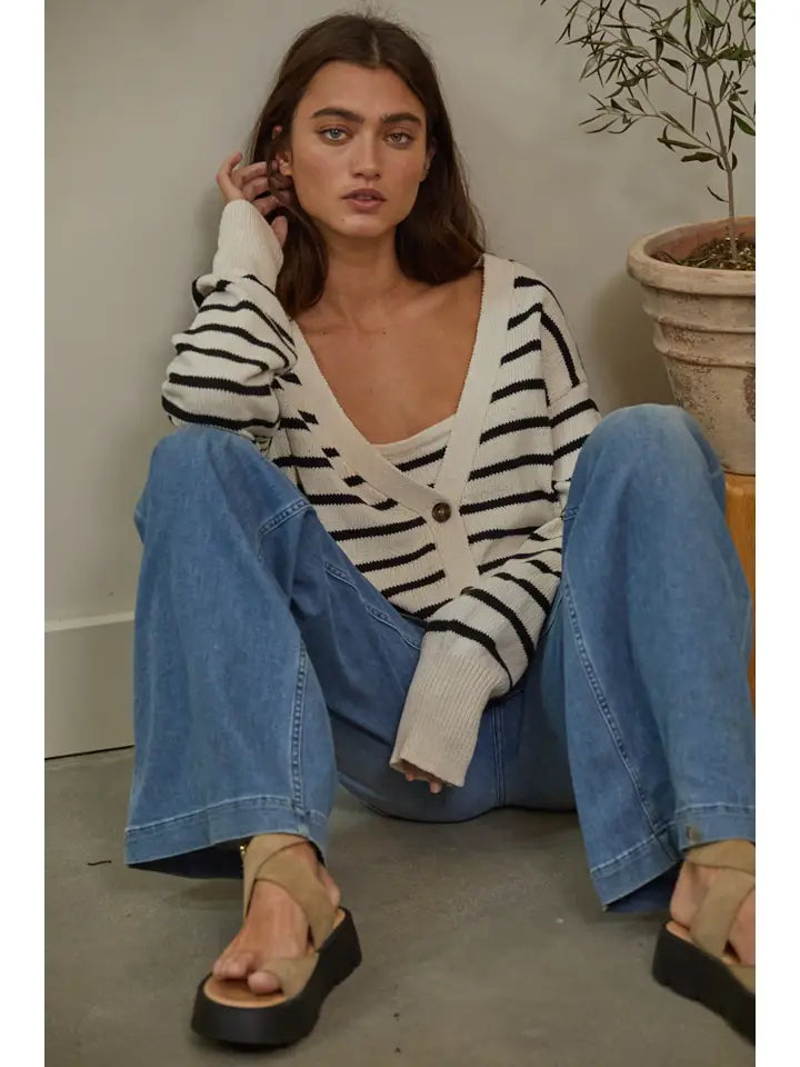 Stella Striped Cardigan
