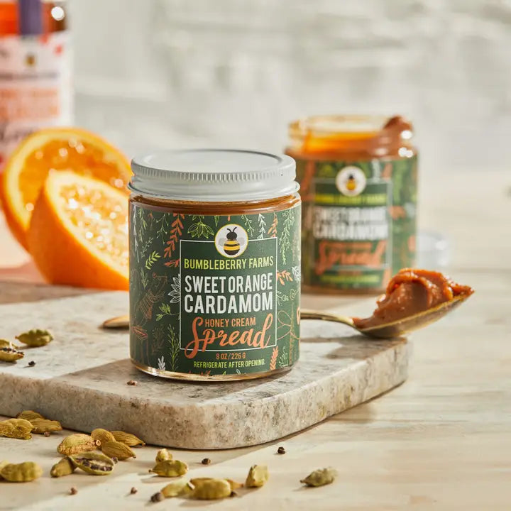 Sweet Orange and Cardamom Honey Spread