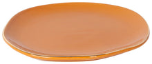 Load image into Gallery viewer, Tangerine Gold Rim Pebble Plate