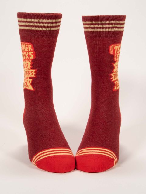 Teacher Socks Cause Teachers Rock Crew Socks