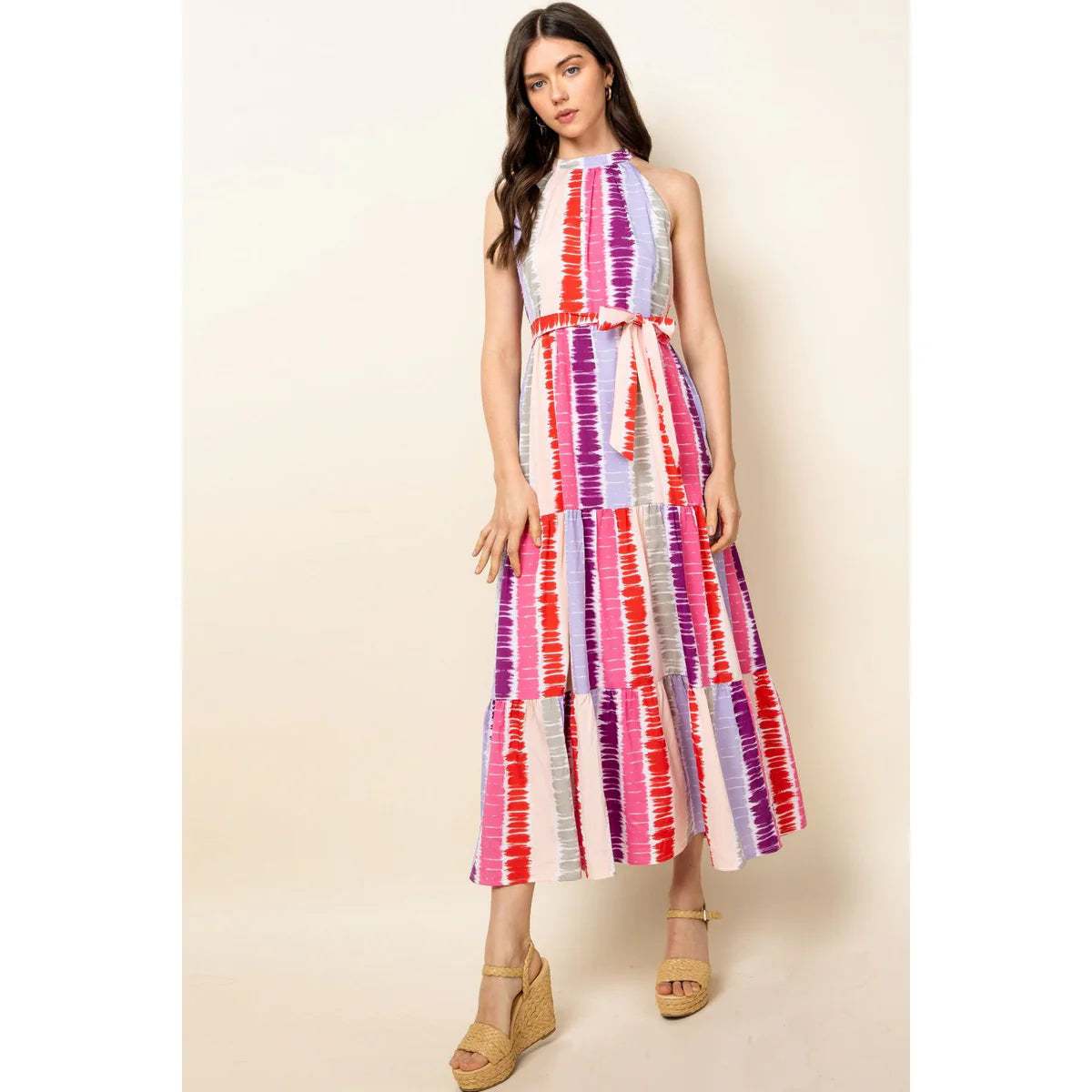 Tie Dye Tiered Maxi Dress Ali's Wagon Tie Dye Tiered Maxi Dress Ali's Wagon