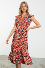 Load image into Gallery viewer, Mauve Flutter Sleeve Maxi Dress