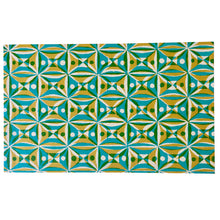 Load image into Gallery viewer, Yellow &amp; Turquoise Kaleidoscope Softcover Sketchbook