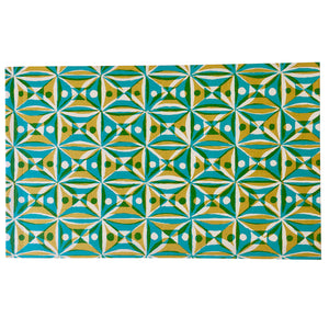 Yellow & Turquoise Kaleidoscope Softcover Sketchbook