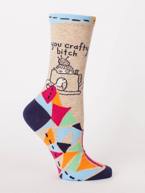You Crafty Bitch Crew Socks - Ali's Wagon