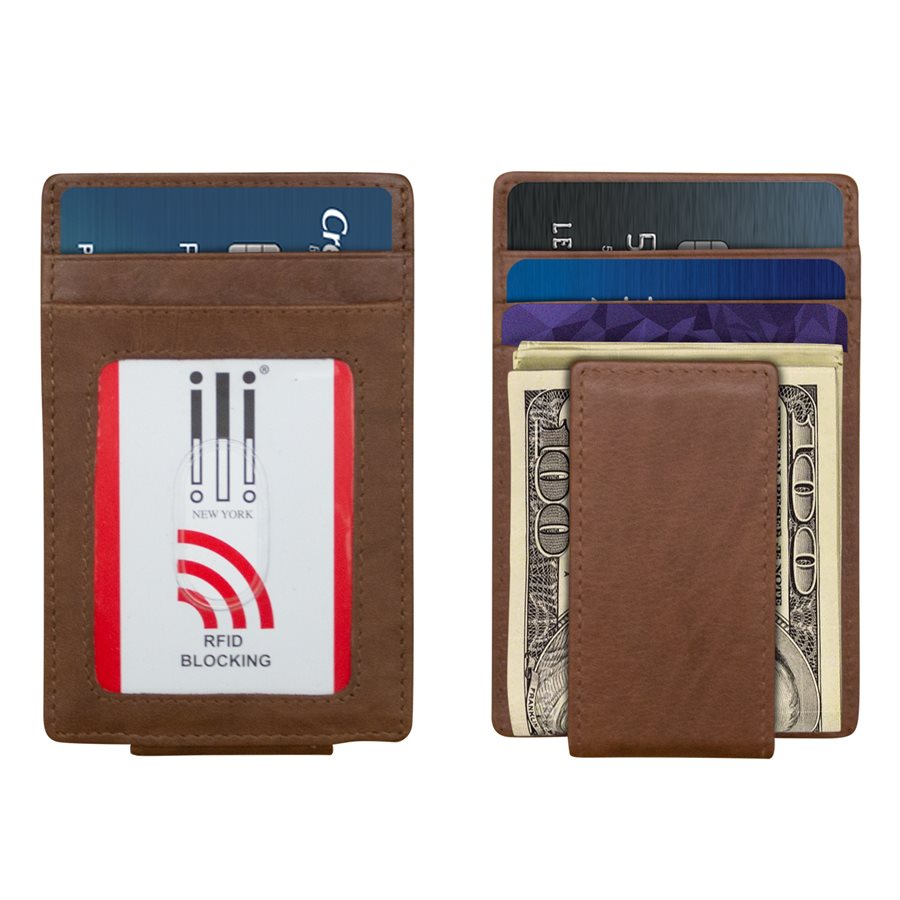 money clip card sleeve Leather Magnetic Wallet Ultra Slim 1 Double Sided Smart Money Clip Royce Leather Prima Magnetic Money
