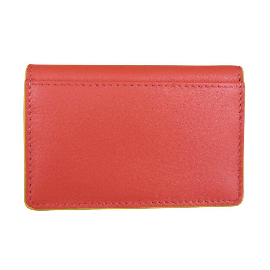 Coral Envelope Business Card Wallet