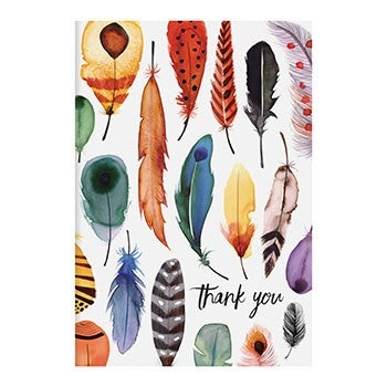Feathers Thank You Notes