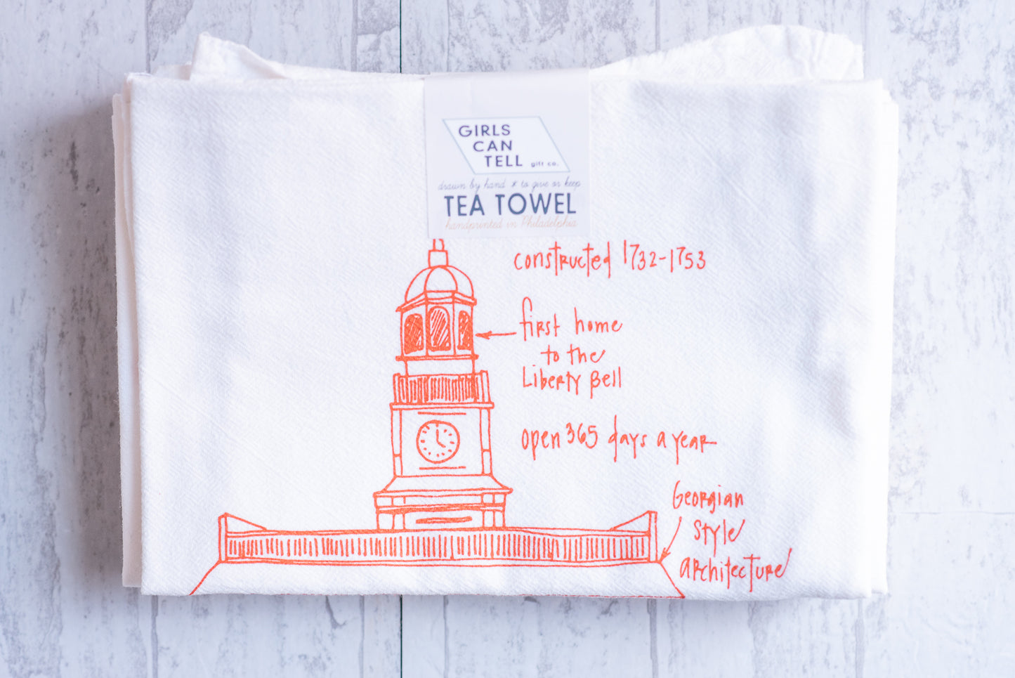 Independence Hall Tea Towel - Ali's Wagon