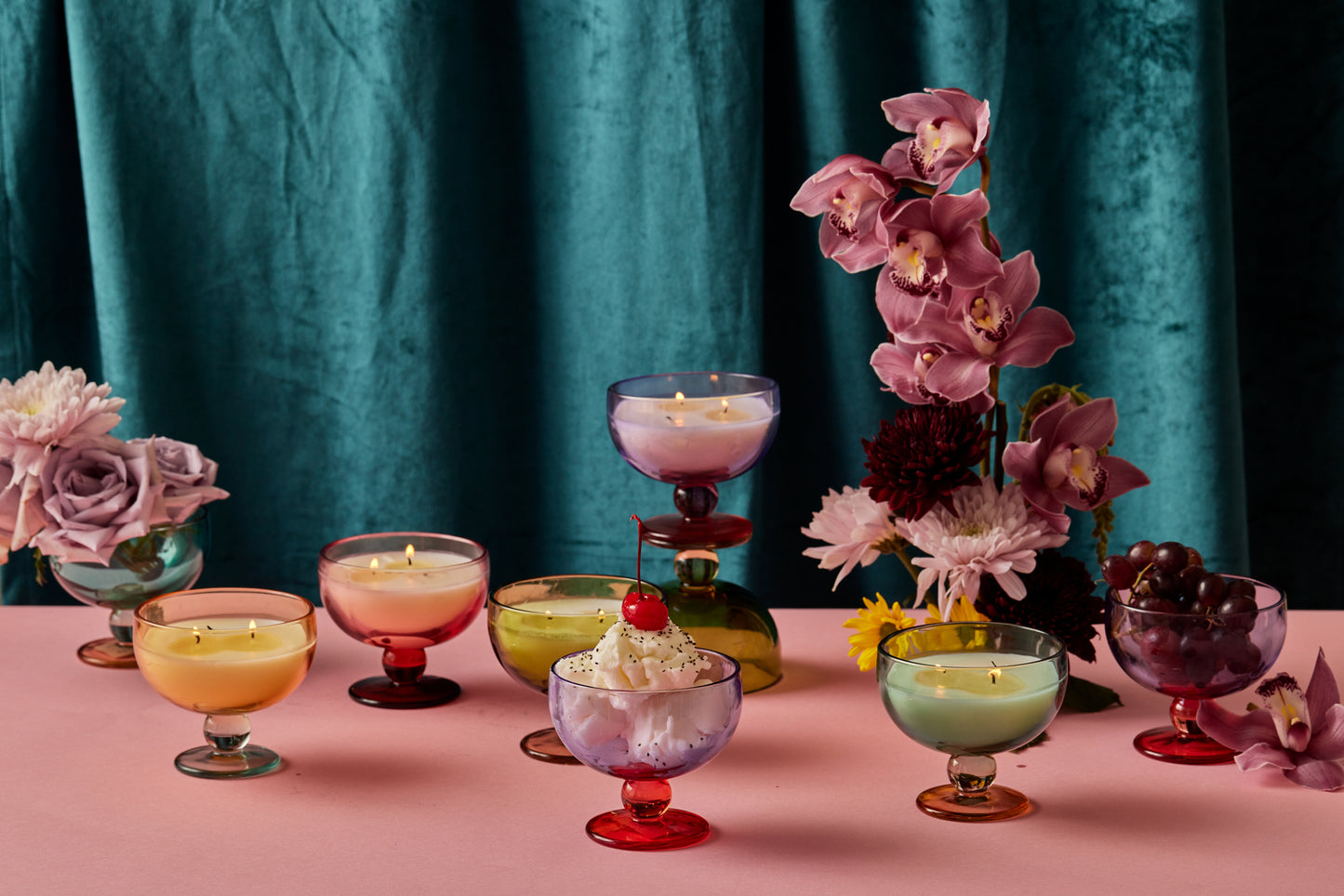 Tobacco & Patchouli Aura Glass Goblet Candle