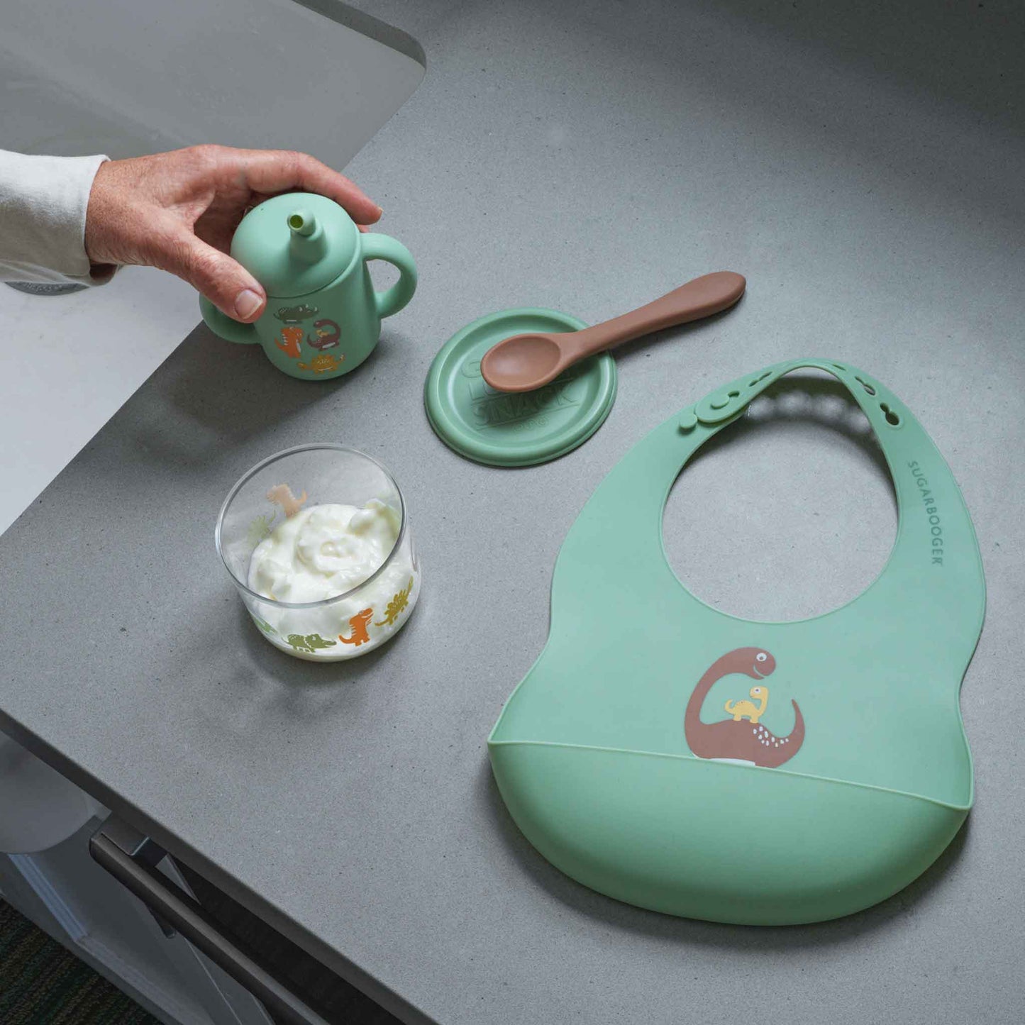 Baby Dinosaur Fresh & Messy Sippy Cup - Ali's Wagon