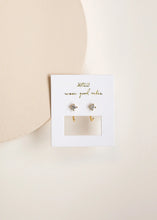 Load image into Gallery viewer, Silver &amp; Gold Huggie Earrings