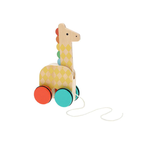 Grooving Giraffe Wooden Pull Along Toy